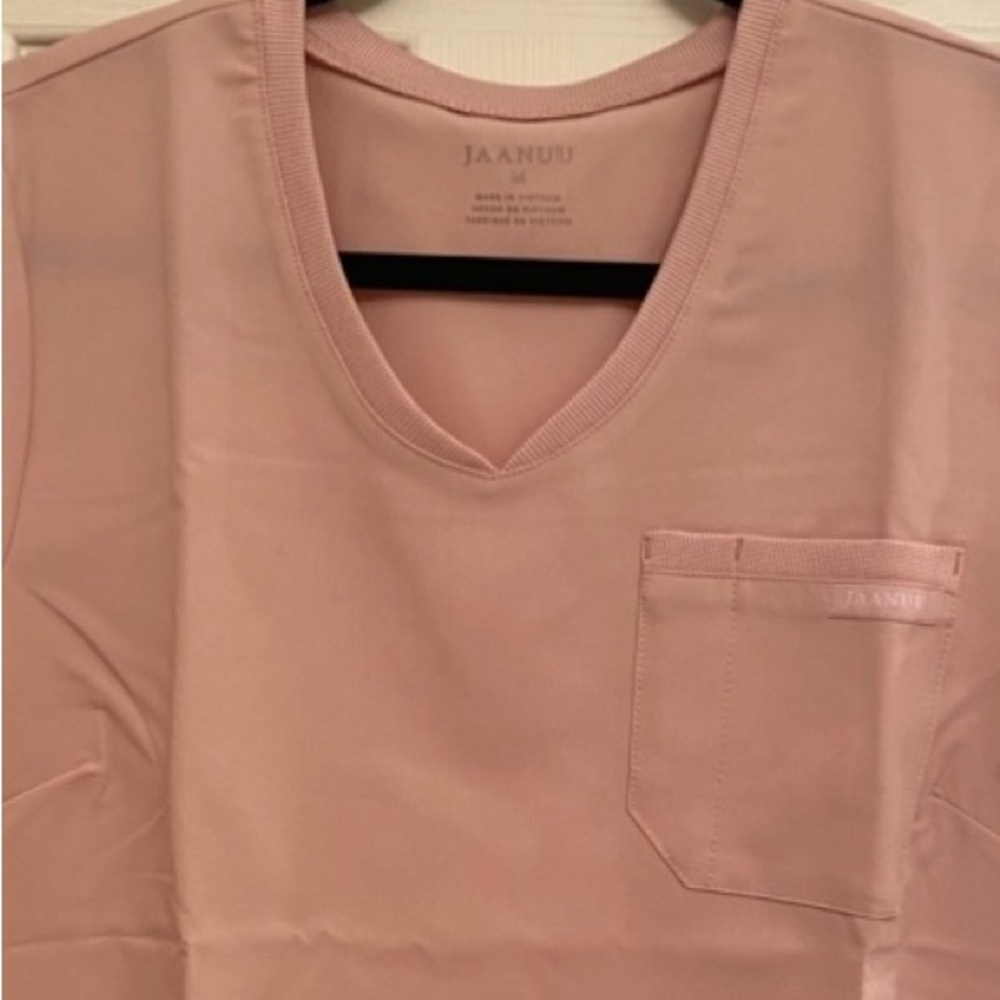 Jaanuu Light Pink Short Sleeve Top and Jogger - Picture 4 of 6